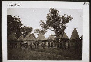 In front of the compound of the Bafut King