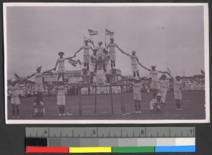 Boys track meet, Shantou, Guangdong, China, ca. 1920-1937