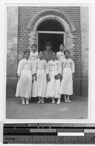 Officers of B.V.M. Sodality, Gishu, Korea, ca. 1920-1940