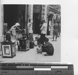 On the streets of Hong Kong, China, 1930