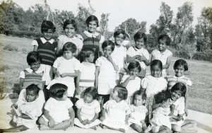 Children wearing jumpers, India, ca. 1925