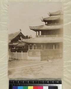 Temple compound showing library building, Fujian Province, China, ca. 1888-1906