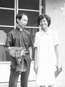 Taiwan Lutheran Church/TLC, 1988. Rev. Liao Yuan-Wei and wife. He is Pastor at one of the churc