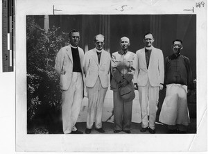 Bishop Walsh and Maryknoll Fathers with Chiang Kai Shek in Chunking, China