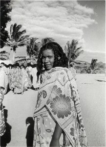 Mourner in Tandroy funeral, in Madagascar