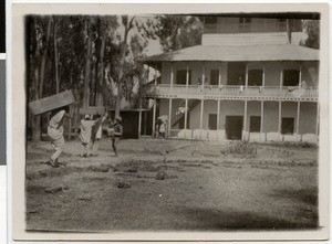 Arrival of the baggage at the first mission station in Adis Abeba, Adis Abeba, Ethiopia, 1928