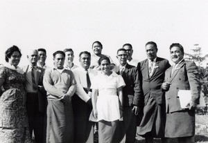 Assembly of the Pacific conference of Churches in Chepenehe, 1966 : representatives of Samoa Islands