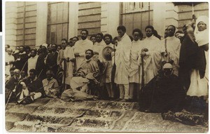 Haile Selassie I with entourage, Addis Abeba, Ethiopia, ca.1928-1930