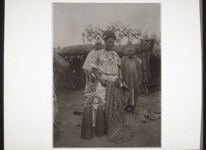 Ngutane, the King's oldest daughter, in her wedding-dress