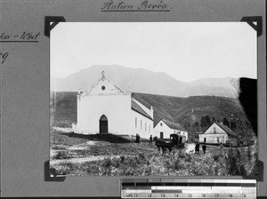 Church and horse carriage, Berea, South Africa