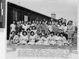 Gold Star Mothers at Colorado River Relocation Center, Poston, Arizona, ca. 1945