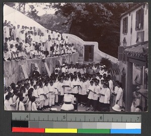 Chorus of female students, Shantou, Guangdong, China, ca.1920-1937