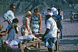 Danish missionaries Petra Lauritzen and Gerda K. Larsen with Mohammed Ali Murshid from the cong