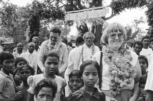 Jeypore, Orissa, India, 1986. From left to right: The German Mission Secretary B. Eichhorn, NMZ