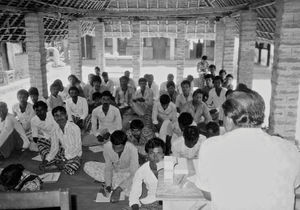 Fra en gudstjeneste i Bangladesh Lutherske Kirke/BLC, 1987