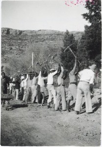 Creation of a soccer field in the teacher's training college of Morija