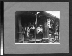 Butcher shop, Shanghai, China, ca. 1925-1930