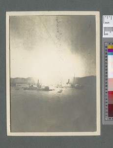 Ships in the harbour, Yingkou, China, 1909