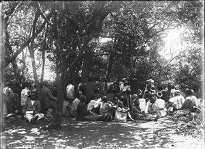 Henri Alexandre Junod preaching near Shilouvane, South Africa, ca. 1901-1907