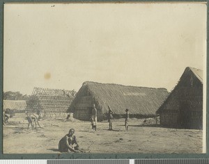 Wards at the carrier hospital, Ancuabe, Mozambique, March 1918