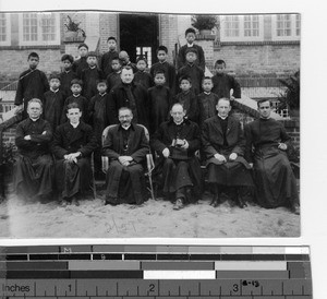 Apostolic Delegate visits seminary at Jiangmen, China, 1927