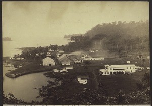 The cocoa harbour of the West African Plantation Society in Victoria