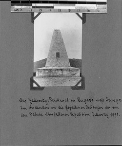 Zelewsky memorial, Rugaro, Tanzania, 1899 (?)