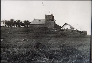 Das Fort von Ebolowa südl. von Yaounde. Hier befand sich 1916 ein grosses Heerlager der Schutztruppe, auf das sich die