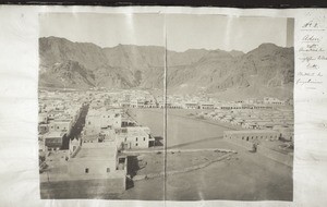 No. 8. Aden. On the right quarters for English soldiers. On the left the quarter of the indigenous people