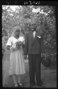 Paruke and Ana Ntamele on their wedding day, Mozambique, ca. 1933-1939