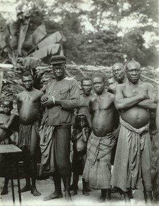 People in Kumameyon, in Gabon