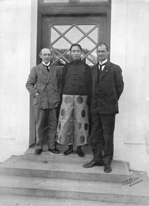 Åbenrå, 1924. General Secretary of the YMCA in China, Mr. Kuo visiting Åbenrå with missionary J