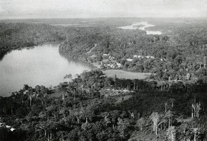 Mission station of Andende, in Lambarene, Gabon