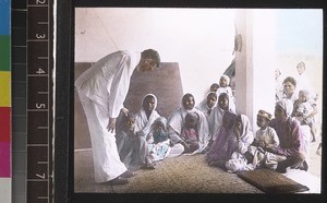 Treating a Muslim woman, Aleru, Andhra Pradesh, India, s.d