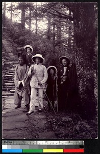 Manly family on vacation, Sichuan, China, ca.1906-1908