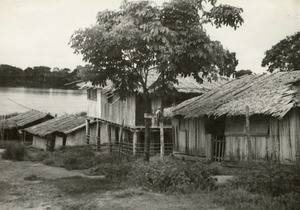 Fang village, in Gabon