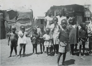 Group of African children in a "location"