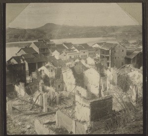 Bomb damage in Laolung in December 1938