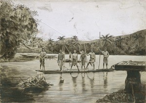 A dugout canoe in Nakety