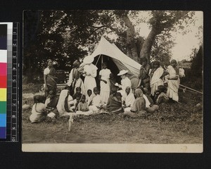 Nurses on medical tour, Hyderabad, Andhra Pradesh, India, ca. 1910-1920