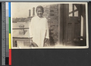 Young boy at St. Luke's Hospital, Shanghai, China, ca.1927