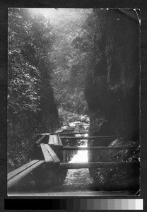 Gorge path, Sichuan, China, ca.1900-1920