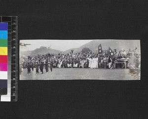 Government Schools performing drill, Yongchun, China, ca. 1910-14