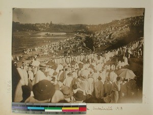 Horse racetrack at Ranomafana, Antsirabe, Madagascar, 1918