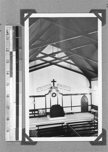 The interior of the church, Moravian Hope, South Africa, 1934