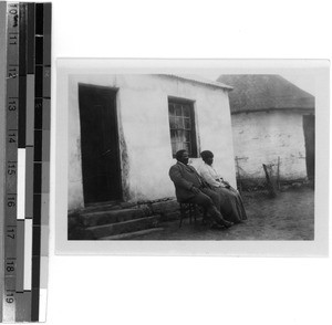 Supreme chief of the Tembu Jongintaba Dalindyebo with his wife, South Africa East, 1929