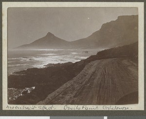 Devils Peak by moonlight, Cape Town, South Africa, June 1917