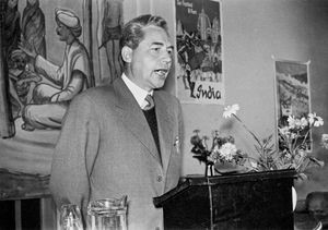 Circuit Union President Pastor Holger Leth welcome Representatives in Vejle 1959. Chairman of t