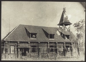 Chapel in Bali, Cameroon, the rough building is completed