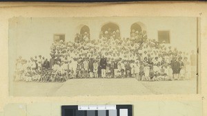 Group portrait of boys in the Punjab, Pakistan, ca.1890